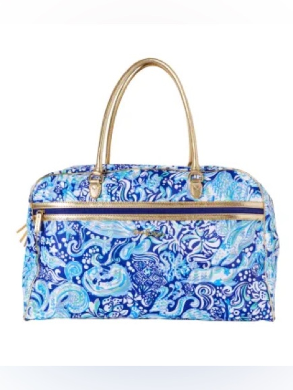 Lilly Pulitzer Royal Purple 60 Animals Overnight Duffel Travel Bag Retired